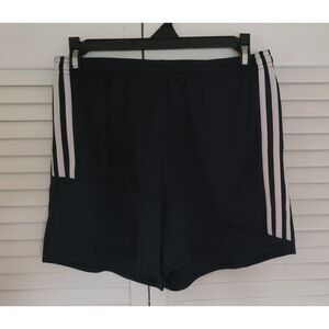 Navy Blue Adidas Shorts with White Stripes. 3/17 Girl Size Petite